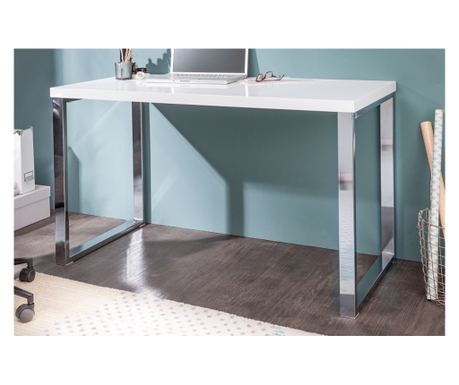 Kancelářský stůl Vstyle Irresistible 287073, bílý, chrom 75x120x60