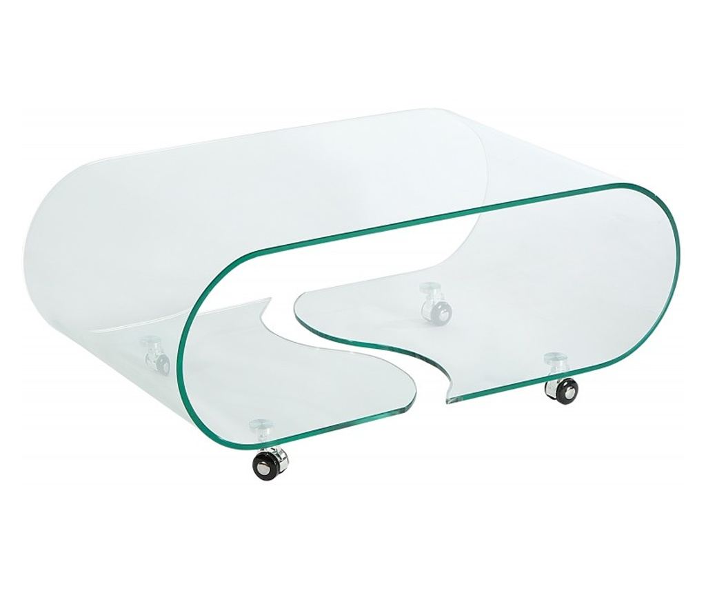 Măsuță de cafea Vstyle Irresistible 287242, Transparent, Sticlă 40x90x50 - 7