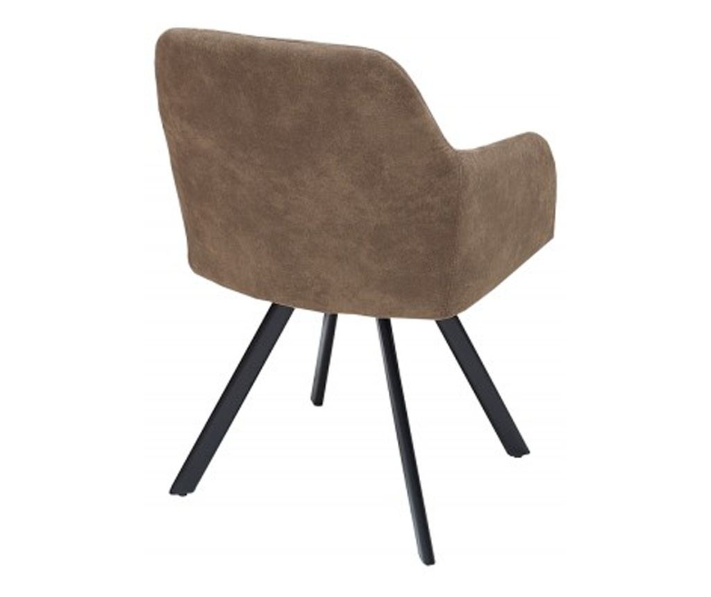 Stolička Vstyle Irresistible 287339, Taupe, Čierna, Kov, Mikrovlákno, Polyester - 4