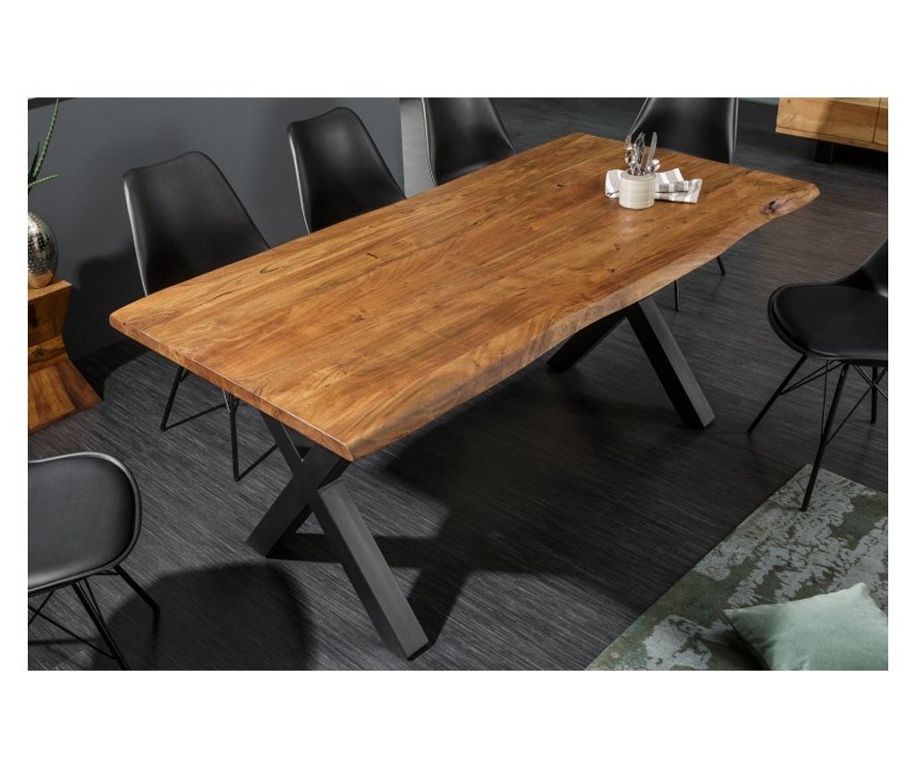 Masa de dining, culoare lemn - 2