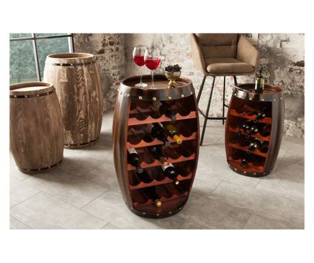 Vstyle Irresistible Stojalo za vino 287466, rjavo, leseno 80x50x45
