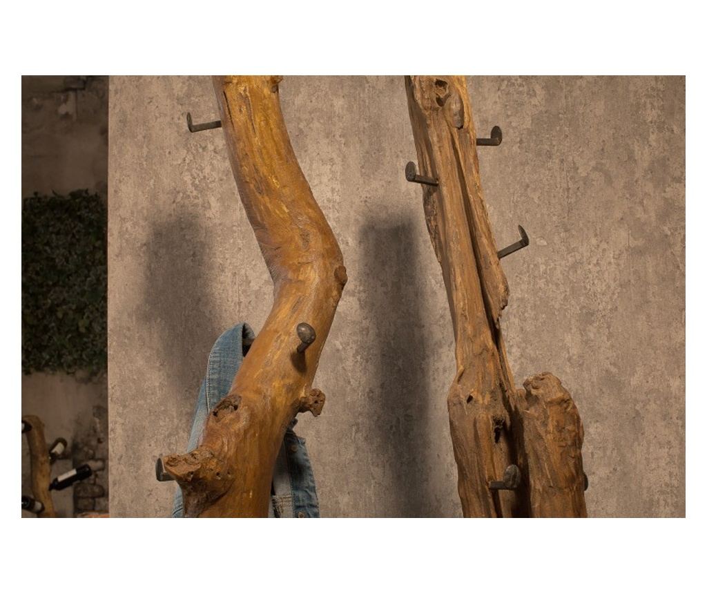 Vstyle Irresistible Coat Rack 287574, Fa szín, Barna, Fa, Fém, Teak - 2