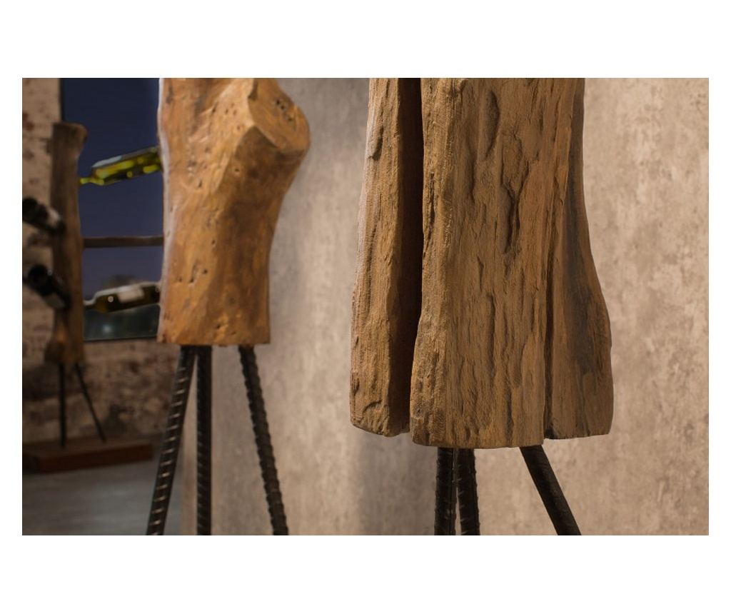 Vstyle Irresistible Coat Rack 287574, Fa szín, Barna, Fa, Fém, Teak - 3