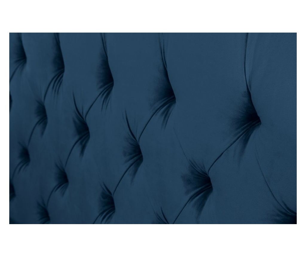 Vstyle Irresistible Κρεβάτι 287889, Μπλε, Βελούδο, Ξύλο, Πολυεστέρας 138x210x220 - 3