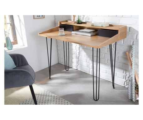 Pisarniška miza Vstyle Irresistible 288034, lesena barva, kovina 89x110x60