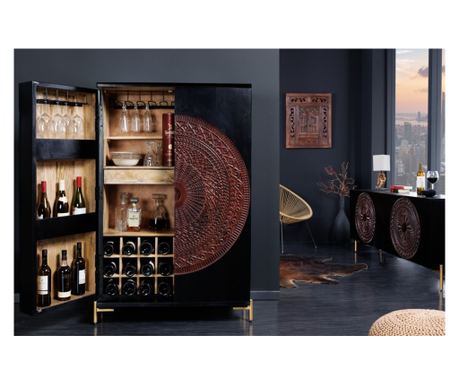 Бар шкаф Vstyle Irresistible 288058, Мед, Злато, 141x95x42