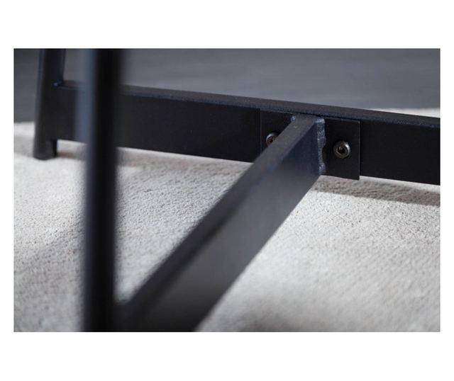 Pomoćni stolić, boja drva, crna