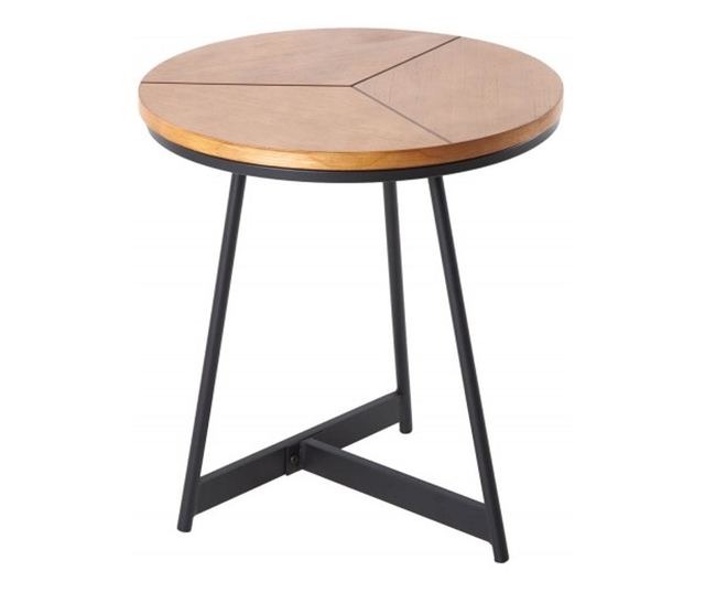 Pomoćni stolić, boja drva, crna