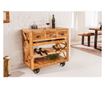 Vstyle Irresistible Bar Cabinet 288594, Culoare Lemn, Negru, Metalwood 92x86x46 thumbnail 1
