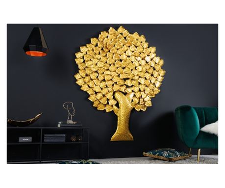 Zidna dekoracija Vstyle Irresistible 288677, zlatna, metal 169x132x4
