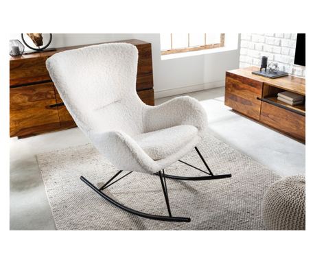 Vstyle Irresistible 288718 Gugalni stol, bela, 99x77x115
