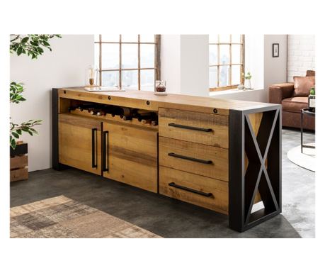 Komoda, vintage rjava, črna