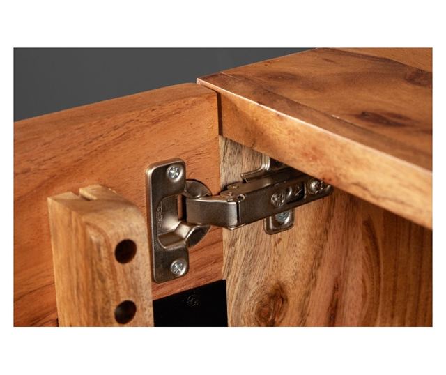 Suport TV, natural, negru