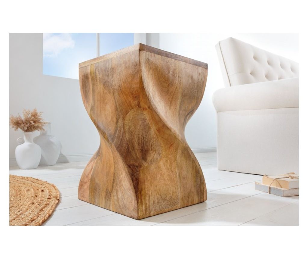Vstyle Irresistible Odkladací stolík 289331, prírodný, mangové drevo, lakované 45x30x30 - 2