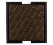 Set de Coastere Yora, Richmond Interiors, Negru, MDF, Sticlă, Rexine thumbnail 2