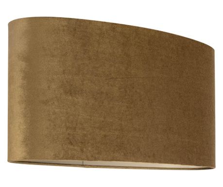 Zlaté oválné stínidlo Addy Velvet, Richmond Interiors, Zlatá, 100% Polyester, PVC, kov, epoxid
