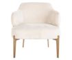 Venus Armchair White Chenille, Richmond Interiors, white, gold, bergen 900 white chenille