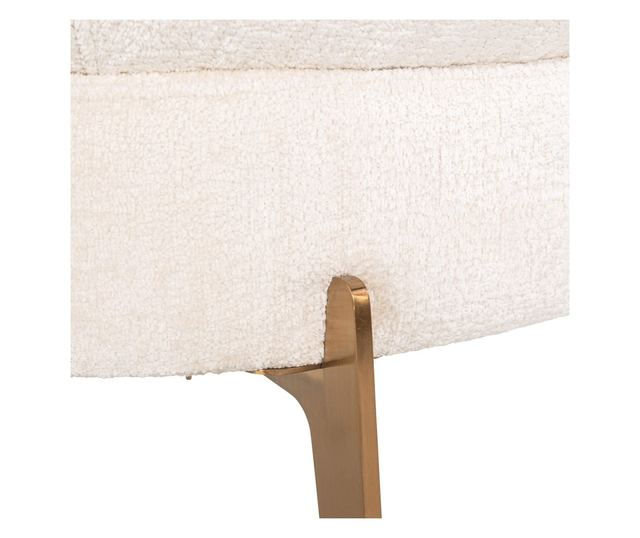 Venus Armchair White Chenille, Richmond Interiors, white, gold, bergen 900 white chenille