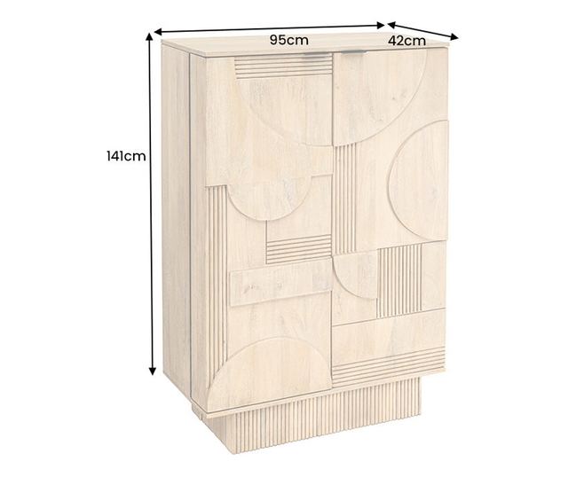 Dulap Bar Barski, Alb