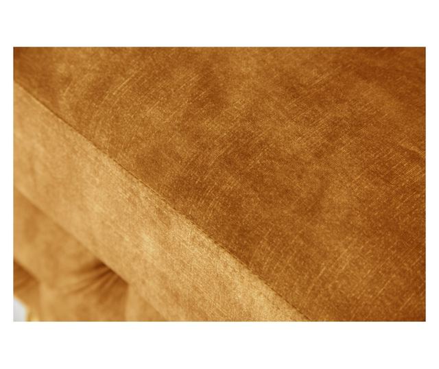 Ottoman, mustard yellow and black