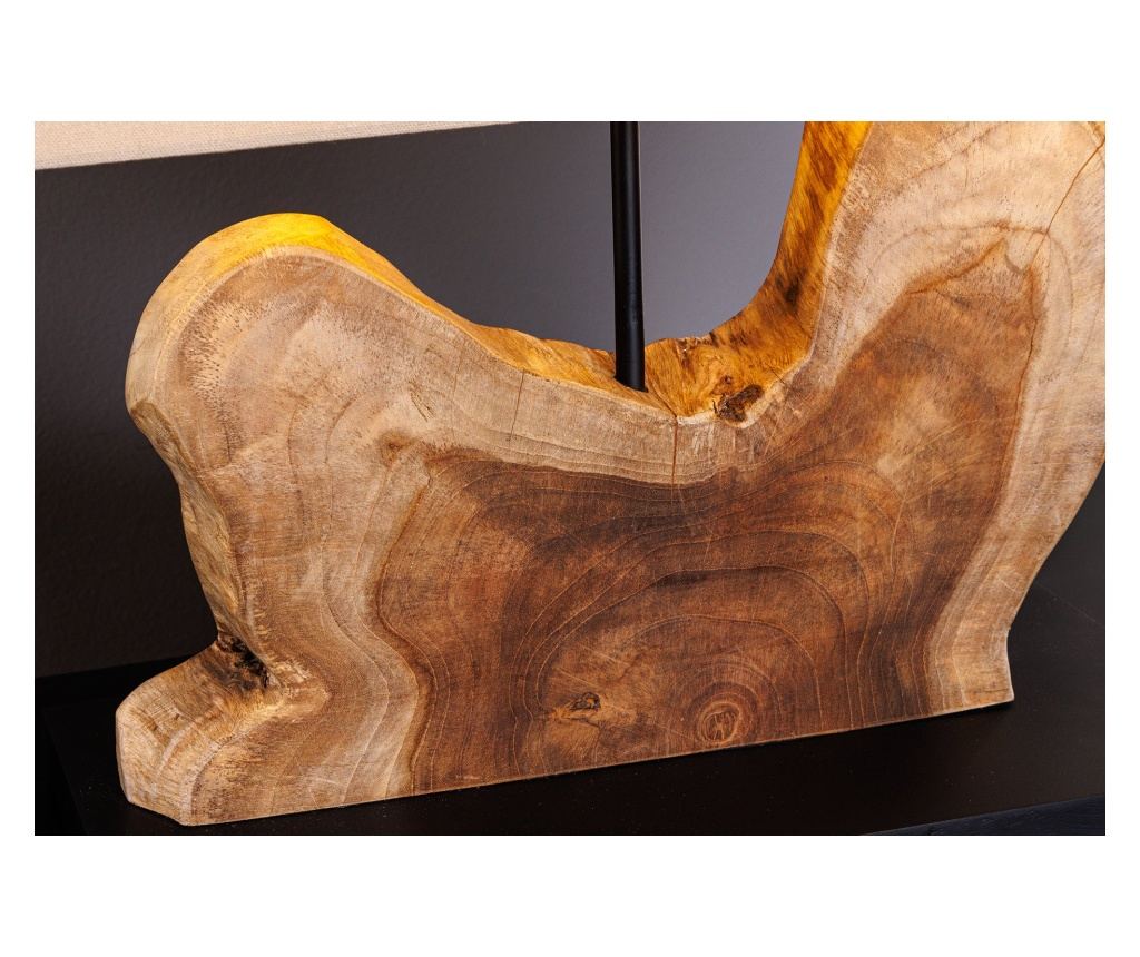 Lampă de masă Vstyle Irresistible 289750, Culoare Lemn, Negru, Bej, Teak, 65% In, 35% Poliester, Lemn 50x20x50 - 8