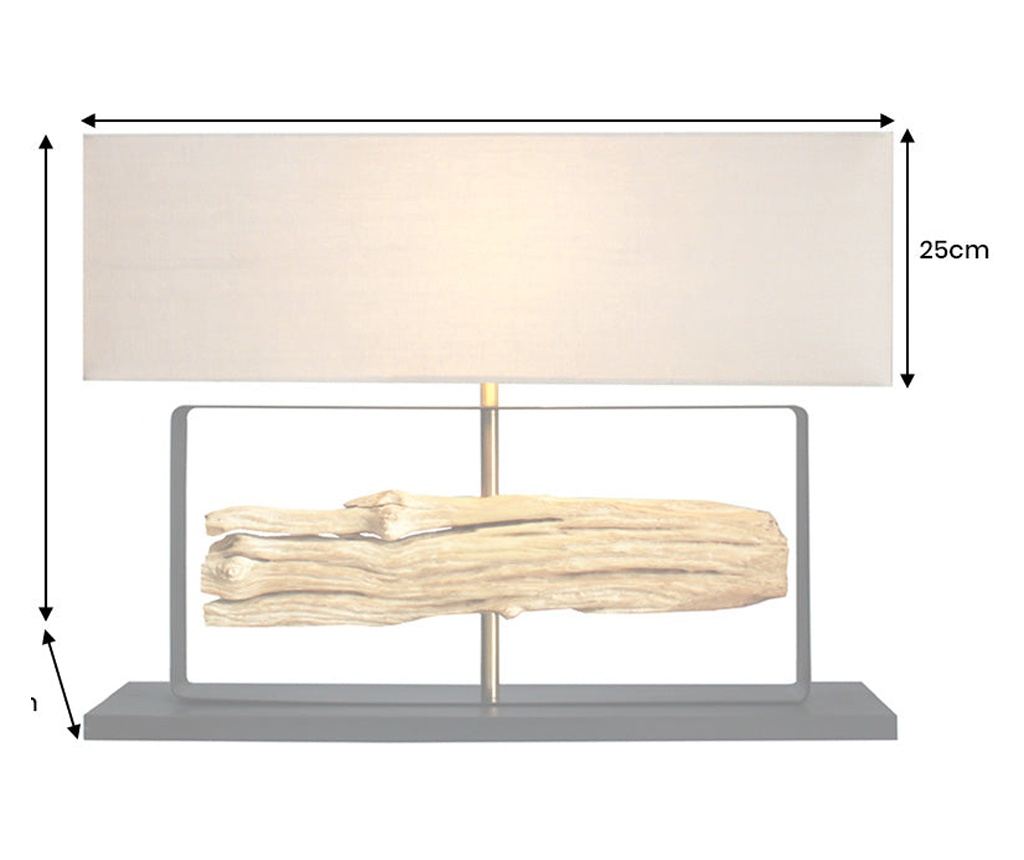Lampă de masă Vstyle Irresistible 289754, Culoare Lemn, Auriu, Negru, Bej 62x20x80 - 12