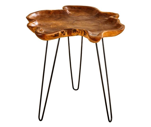 Pomoćni stolić, boja drva, crna