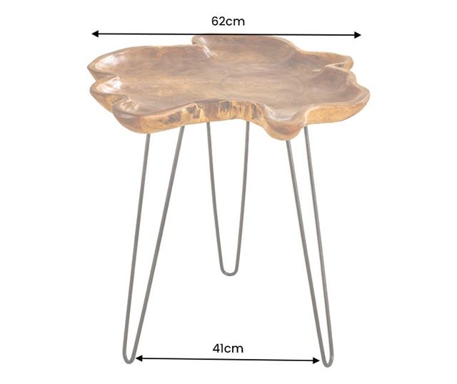 Pomoćni stolić, boja drva, crna