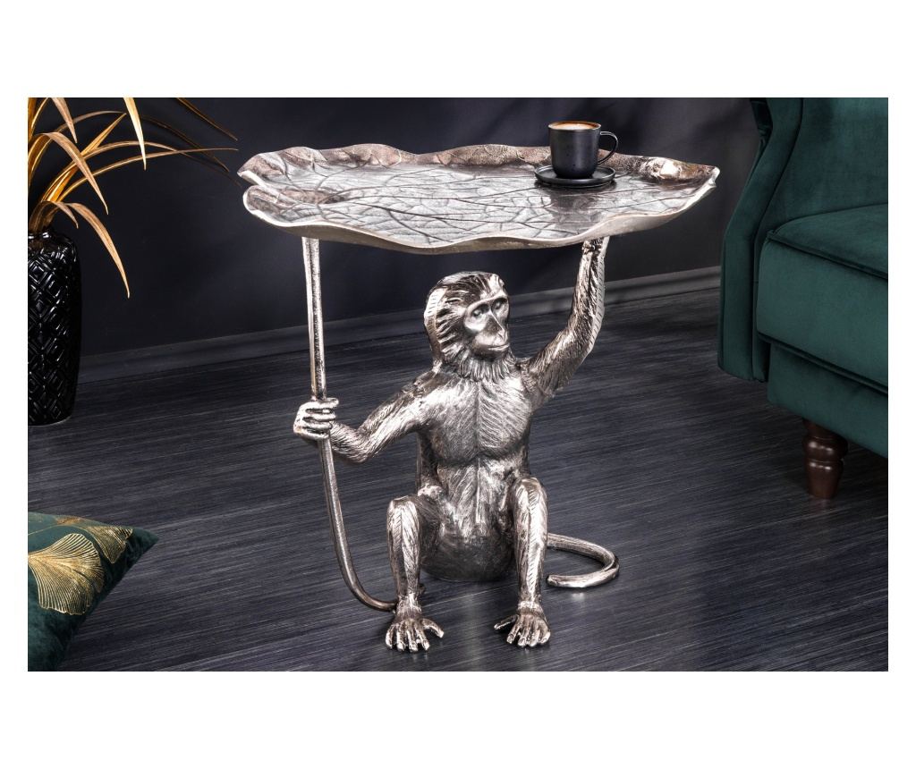 Masuta laterala Vstyle Irresistible 289798, Argintiu, Aliaj de Aluminiu 55x50x55 - 3