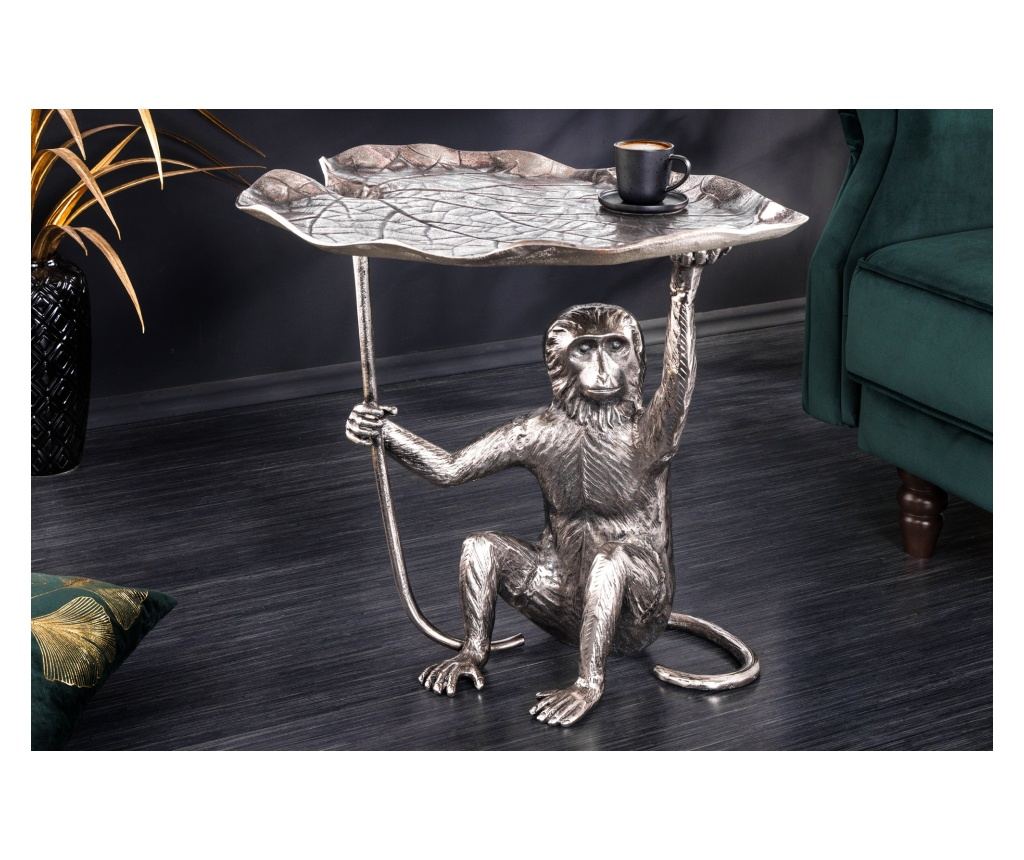 Masuta laterala Vstyle Irresistible 289798, Argintiu, Aliaj de Aluminiu 55x50x55 - 4