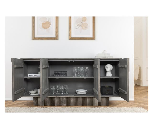 Comodă cu sertare, gri