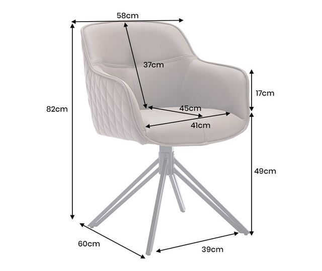 Set de 2 scaune pivotante, verde