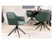Set de 2 scaune pivotante, verde