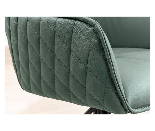 Set de 2 scaune pivotante, verde