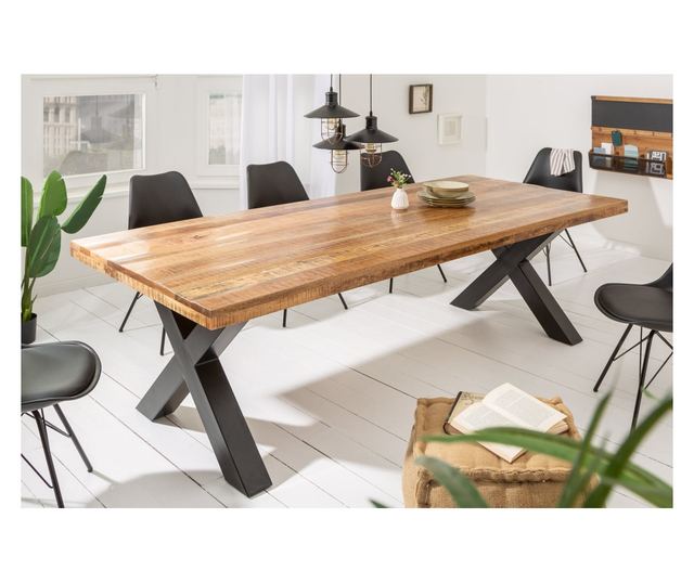 Blagovaonski stol, boja drva, crna