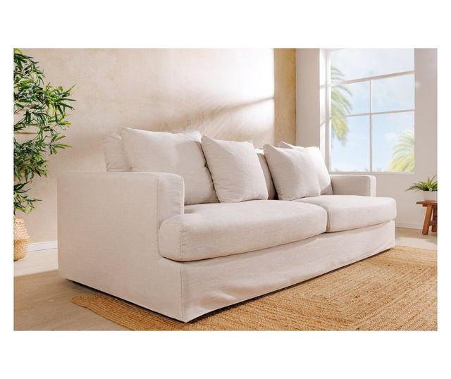 Třímístná pohovka, šedá