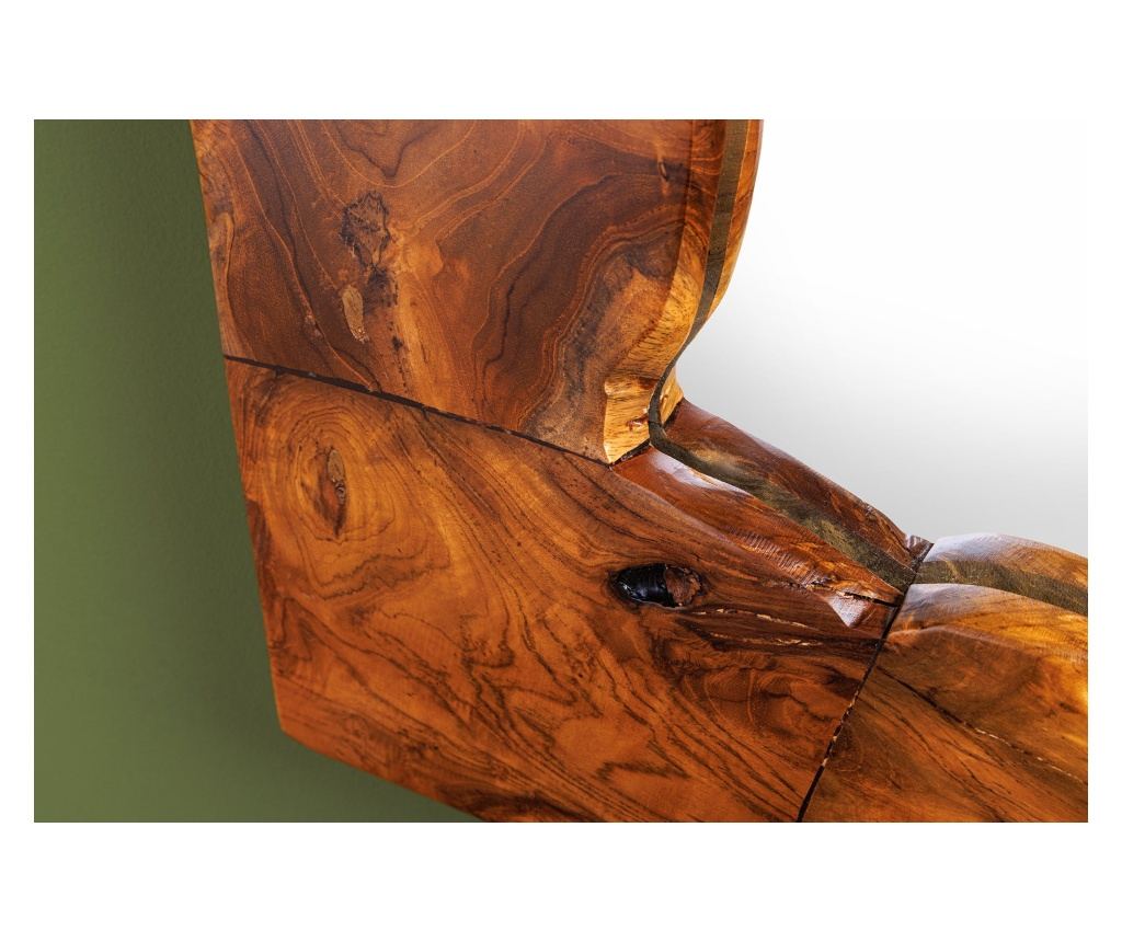 Oglindă Vstyle Irresistible 287955 din lemn, culoare Teak - 8
