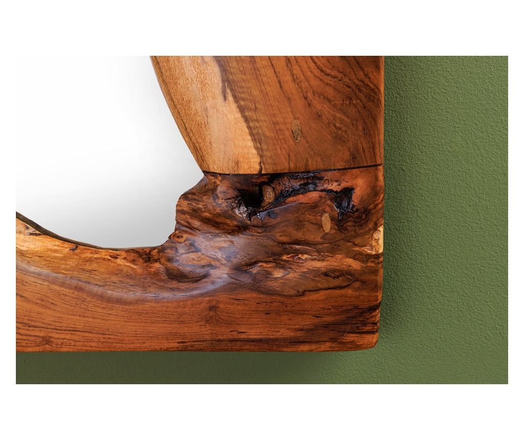 Oglindă Vstyle Irresistible 287955 din lemn, culoare Teak - 10