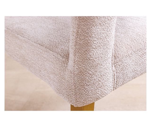 Set de 2 scaune, bej și șampanie