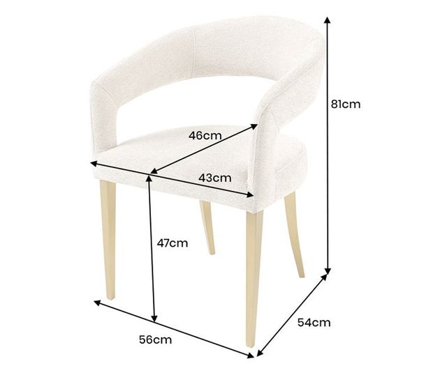 Set de 2 scaune, bej și șampanie