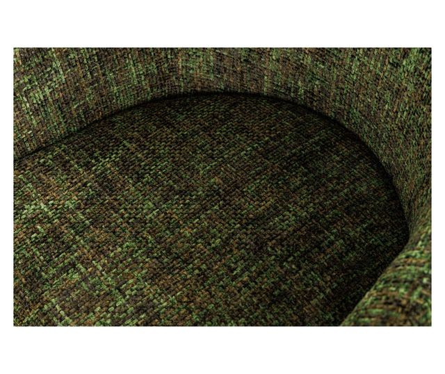 Set of 2 Chairs, Dark Green and Champagne