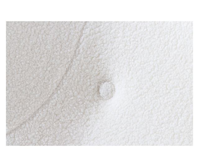 Fotoliu cu spătar înalt, Alb, Negru