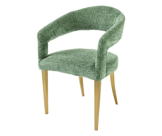 Set de 2 scaune, verde și culoarea șampaniei