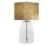 Lampă de masă, Alb, Auriu, Transparent, Auriu
