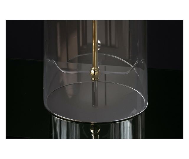 Lampă de masă, Alb, Auriu, Transparent, Auriu