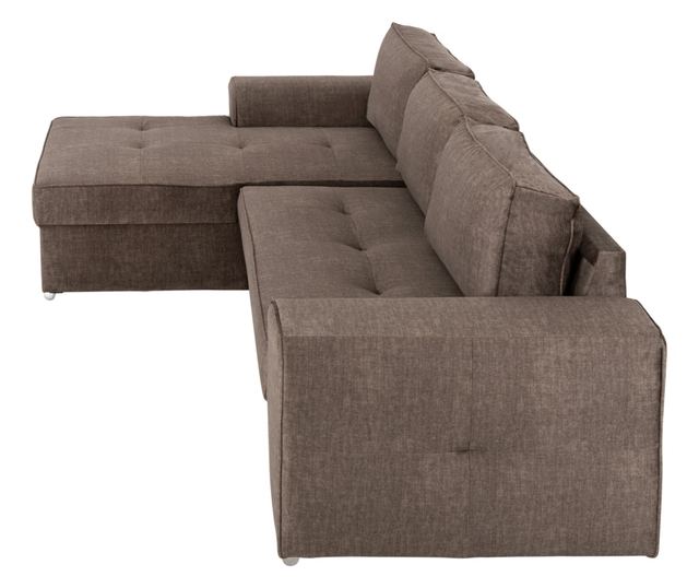 Ъглов диван Начос ляв ъгъл HM3279.03L кафяв цвят