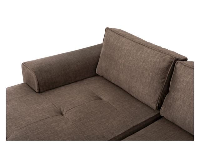 Ъглов диван Начос ляв ъгъл HM3279.03L кафяв цвят