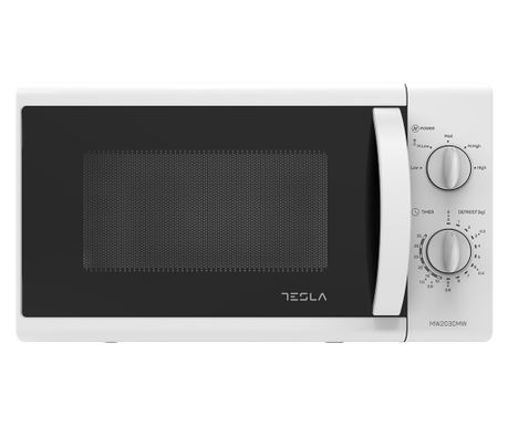 Cuptor cu microunde Tesla MW2030MW 20L, 700W, mecanic, Alb