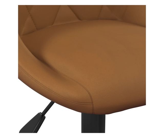 Barski stol, rjav, žamet