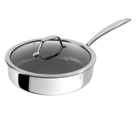 Eternal Collection Berlinger Haus BH 8511 tava od nehrđajućeg čelika s poklopcem, 24 cm, neprianjajući premaz, nehrđajući čelik,